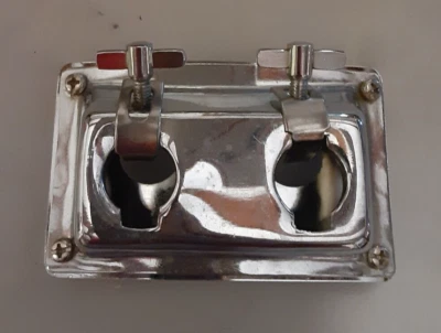 Bass Drum dual 3/4" TOM ARM MOUNT BRACKET, silver, DDRUM D1 Jr - Image 1 of 4