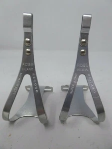 Vintage NOS Fides Milano Super Light Record Toeclips Medium 4 VERY RARE A - Picture 1 of 7