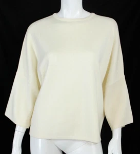 MAX MARA Cream White Wool Knit 3/4 Dolman Sleeve Sweater S - Picture 1 of 7