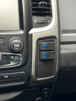 2013-2018 RAM Pocket Cubby MARINE ROCKER SWITCH MOUNT ONLY RH 1500 2500 3500 - Image 1 of 4