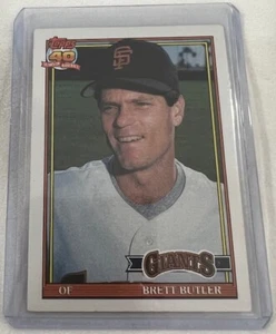 Brett Butler 1991 Topps Baseball card #325 Giants - Picture 1 of 2