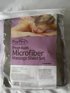 ForPro Microfiber Massage Table Sheet Set 3-Piece Lavender New - Picture 1 of 3