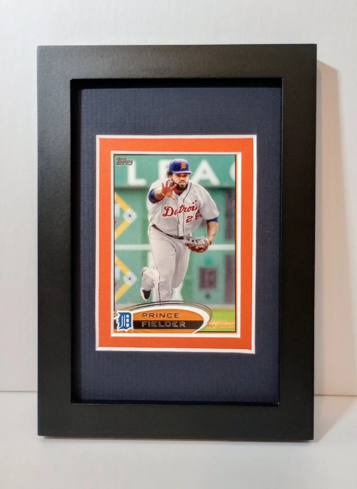 Prince Fielder Detroit Tigers Framed Baseball Card Plaque 2012 Topps #650 - Image 1 of 4