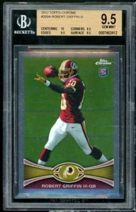 Robert Griffin Rookie Card 2012 Topps Chrome #200 BGS 9.5 (10 9.5 9.5 9.5) - Picture 1 of 2
