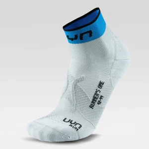 UYN Herren - Runner's One Quarter - ultraleichte Hightech Socke - Grau/Blau - Bild 1 von 15