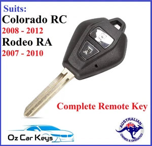 Remote Transponder Key FOR HOLDEN COLORADO RC RODEO RA 2007 2008 2009 2010 2011 - Picture 1 of 6
