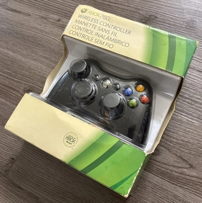 Microsoft Xbox 360 Wireless Controller Black Factory Sealed - Image 1 of 4