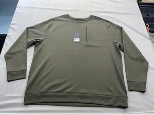 Neu Vrst Herren Pinnacle Fleece Rundhalsausschnitt Sweatshirt Gr. 2XL olivgrün Tech $ 78 - Bild 1 von 11