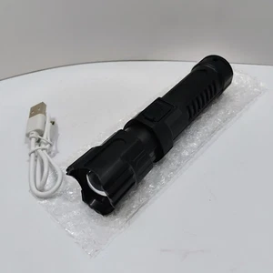 5" LED Flashlight USB Rechargeable Zoom Multi Function Low High Flash - Picture 1 of 5