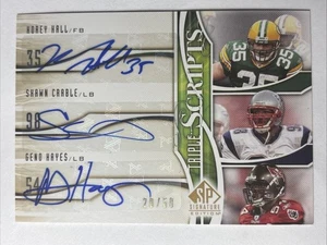 2009 SP Triple Scripts Korey Hall Shawn Crable Geno Hayes Auto 20/50!! - Picture 1 of 2