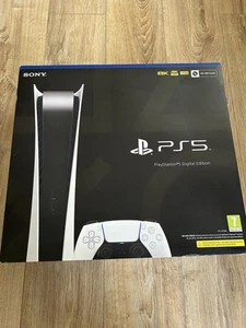 Sony PlayStation 5 Digital Edition White Console Boxed (SEE DESCRIPTION) - Picture 1 of 8