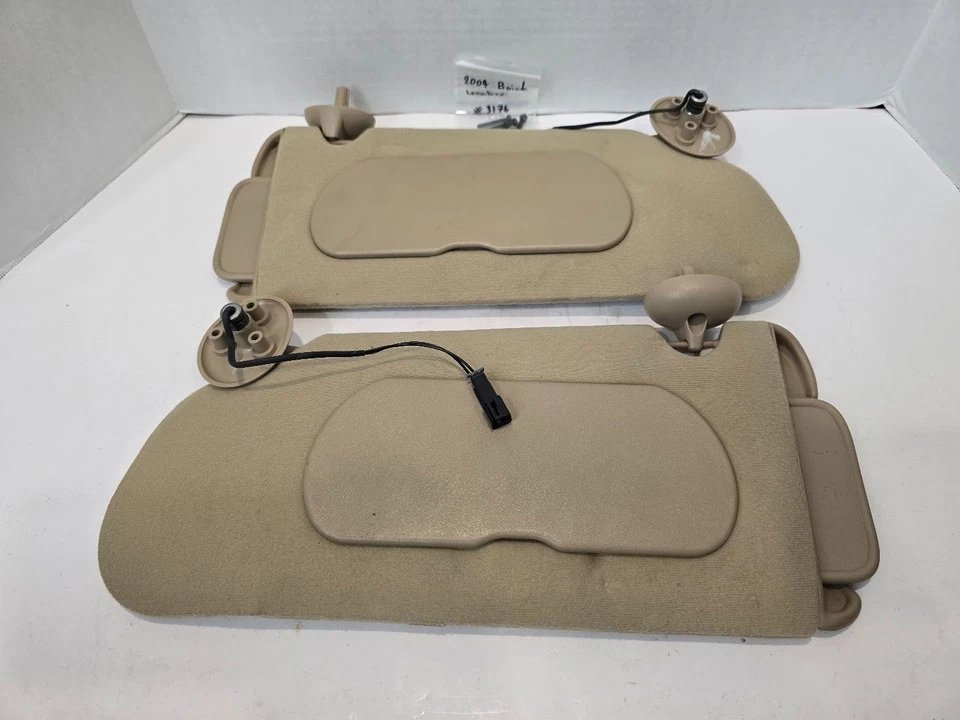 2000 - 2005 Buick Lesabre par de para-sóis esquerda direita bronzeado iluminado OEM A241 - Imagem 1 de 4