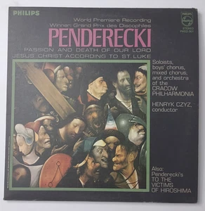 Penderecki Passion and Death of our Lord double vinyl record PHS2-901 Philips - Imagen 1 de 17