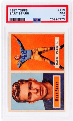 1957 Topps Bart Starr #119 PSA 7 Foto 1 de 2