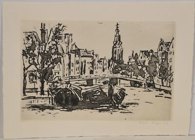  Tom Hops / Radierung /handsigniert von 1963 - Bild 1 von 3