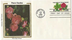 6 '82 FDCs US Great Seal, Peace, Libraries, Touro, Ponce deLeon, Christmas - Picture 1 of 6