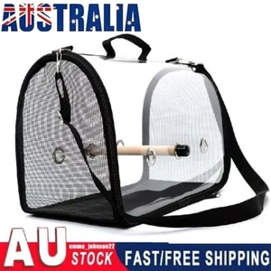 Portable Pet Bird Parrot Carrier Transparent Breathable Travel Cages Tote Bag AU - Picture 1 of 12