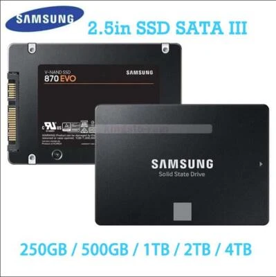SAMSUNG 2.5" SSD 870 EVO 2TB 1TB 500GB 250GB SATA 3 Laptop Solid State Drive lot - Image 1 of 4