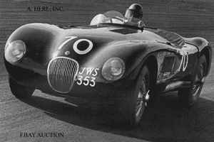 Jaguar C Type XK120C & Hans Davids - Serienauto GP von Spa Francorchamps 1954 - Bild 1 von 1