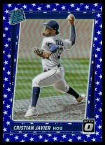 2021 Donruss Optic Spirit of 76 Cristian Javier 25/76 Houston Astros #42 - Picture 1 of 2