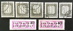1956 Germany DDR Official Stamps Used & MNH no Gum - Picture 1 of 1