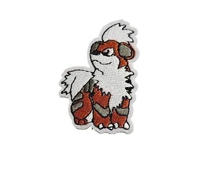 Pokemon Growlithe Character Embroidered Iron/Sew On Arcanine Patch  - Image 1 of 4