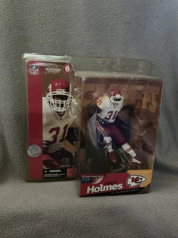 McFarlane Kansas City Chiefs Priest Holmes Series 6 Action Figure Debut NIB 2004 Cover