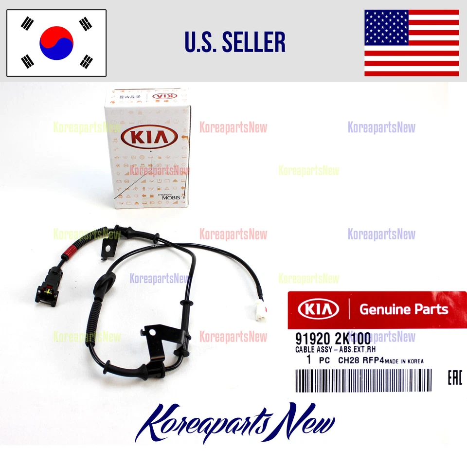 CABLE para Sensor ABS Rueda Velocidad Trasera Derecha Passen 919202K100 KIA SOUL 2010-2013 Foto 1 de 1