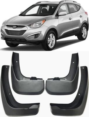 Genuine Front & Rear Splash Guards Mud Flaps For 2010-2015 Hyundai Tucson ix35 - Image 1 of 4