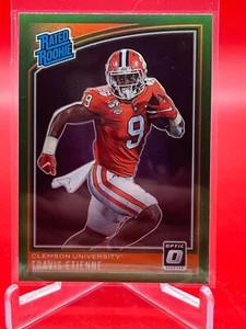 2021 Chronicles Draft Travis Etienne Silver Prizm Green SP Optic Rated Rookie  - Picture 1 of 2