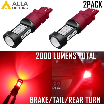 AllaLighting 3157 Brake/Tail Light Bulb,Rear Turn Signal Blinker Lamp,Bright Red - Image 1 of 4