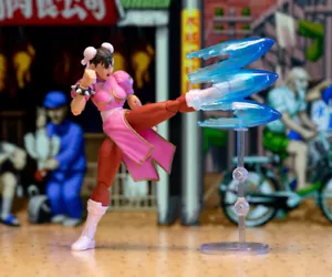 Jada Toys Street Fighter Chun Li Pink Deluxe Action Figure 1/12 from JAPAN - Picture 1 of 12