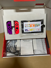 Nintendo Switch Neon 1.1 Console Red/Purp Extended Battery Life with Joy-Con Con