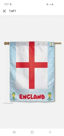 FIFA 2014  England World Cup  soccer vertical flag Cover
