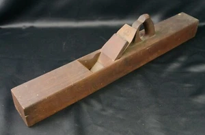Antique W. Morse Solid Wooden Planer 30" Moulson Brothers Blade - Picture 1 of 3