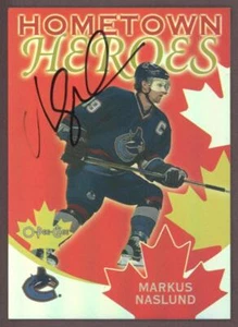 2002 OPC Hometown Heroes MARKUS NASLUND signed card #HHC7 | Autograph - Picture 1 of 1
