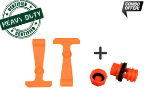 Orange Replacement Cooler Latch Drain Plug Combo Pack Compatible with YETI RTIC