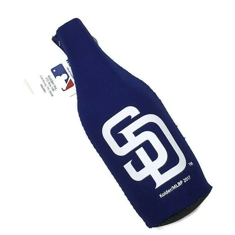 San Diego Padres Bottle Sleeve Zippered Insulated 12oz Blue MLB Baseball Kolder Cover