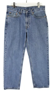 LEVI'S 550 Jeans Men's W33/L30 Tapered Light Blue Denim Zip Fly Pockets - Picture 1 of 13