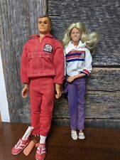 Vintage 1975 Kenner Six Million Dollar Bionic Man and Bionic Woman Lot As Is