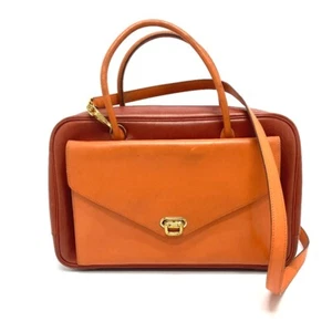 HERMES Lorraine 2WAY Shoulder Bag Hand Bag VeauSwift Orange - Bild 1 von 14