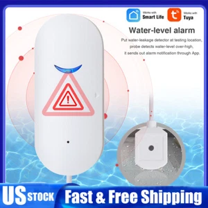 Smart WiFi Water Leak Sensor Flood Leakage Level Alarm Overflow Detector Alert - Picture 1 of 17