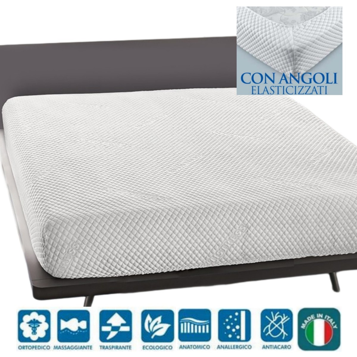 Coprimaterasso Singolo Impermeabile 90x190cm - Protezione Totale Con Angoli Elasticizzati, Antiacaro E Traspirante - Foto 8