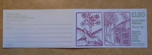 FU6A / DB8(37) Cyl B1 £1.80 Wolf & Birds Left Margin Folded Booklet. - Picture 1 of 3