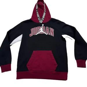 Air Jordan Hoodie Boys XL Black Graphic Print Jordan 23 Fleece Lined Pullover - Picture 1 of 9