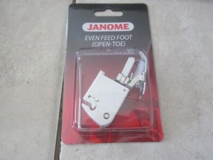 Janome Even Feed Foot Open-Toe 200339007 For Horizontal Rotary Hook Models NIP - Picture 1 of 4