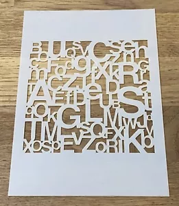 Letters Mylar Stencil Airbrushing Craft Wall Art Painting 250 Micron - Picture 1 of 2