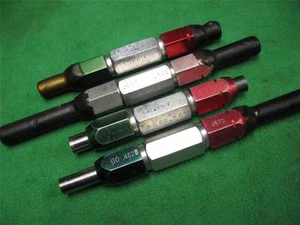 4 GO NOGO PLUG PIN GAUGE GAGE DOUBLE END HANDLE TOOL .4623 .4670 .497 .501 .503 - Picture 1 of 1