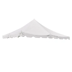 Replacement Pole Tent Canopy Top 15x15 White Cover Event Wedding Party Used - Picture 1 of 2