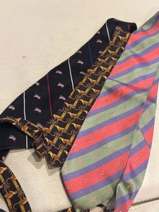 Vintage Herren Krawatte Set Ermenegildo Zegna Salvatore Ferragamo Robert Talbott - Bild 1 von 6